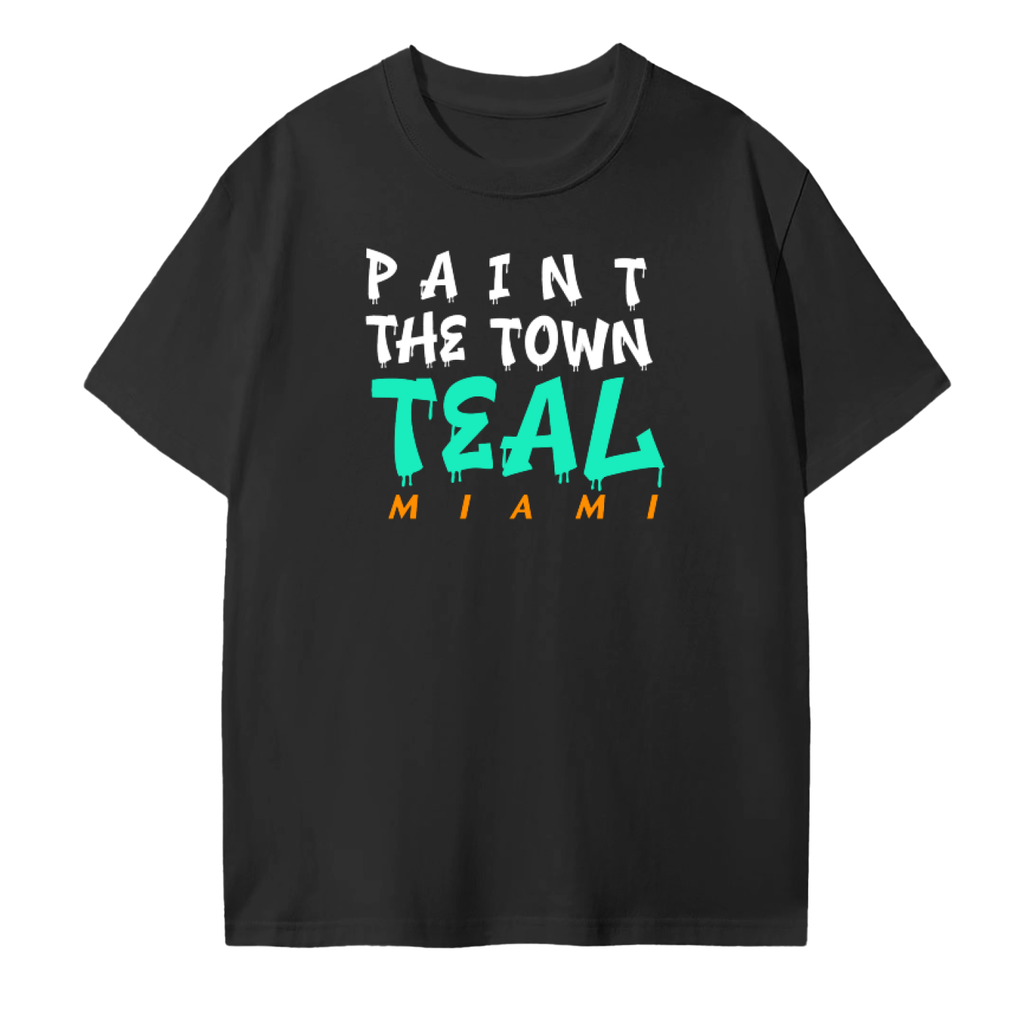 PAINT THE TOWN TEAL in Black