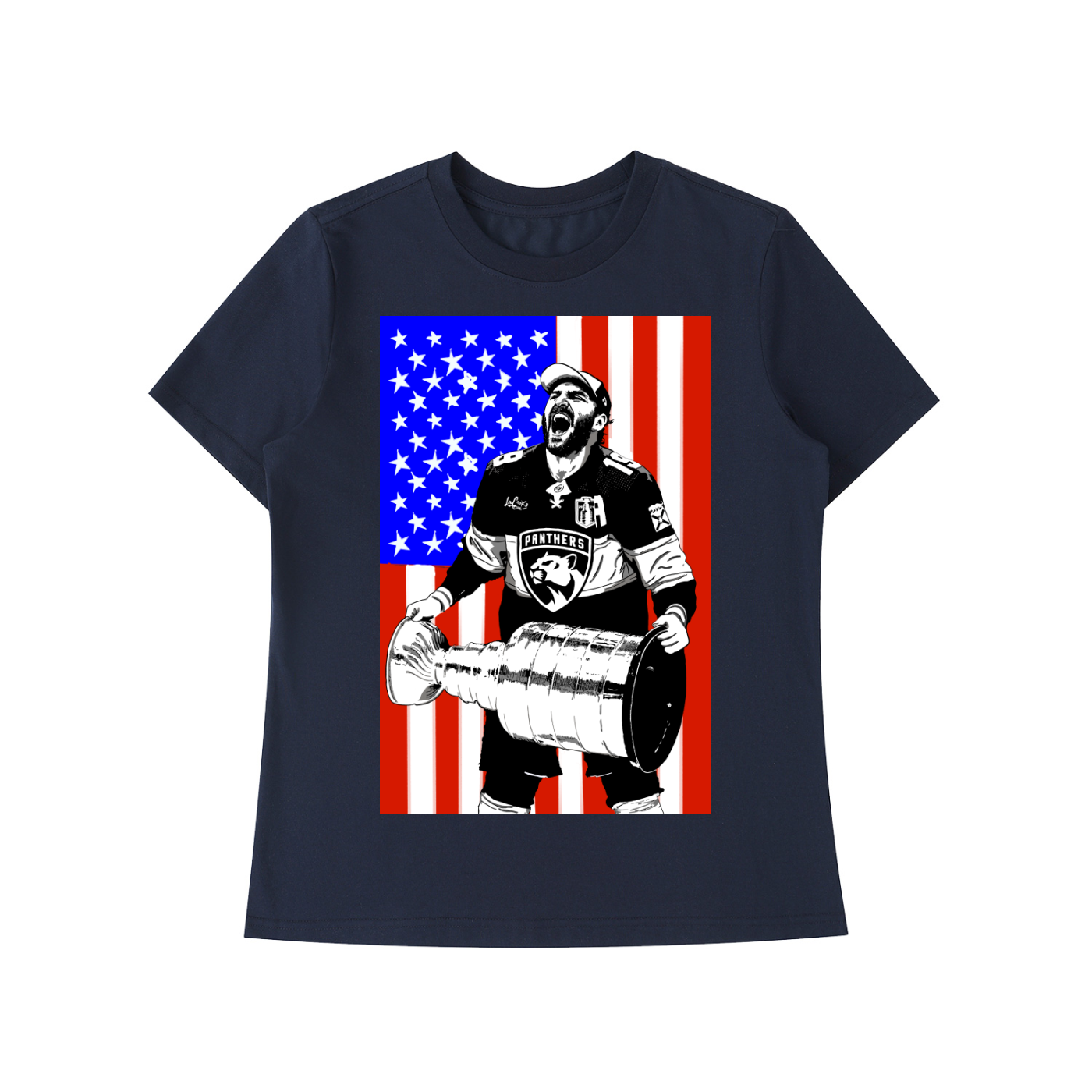 Chucky USA Cup Olympic Ready Standard Women Shoulder T-Shirt 🇺🇸 🏆