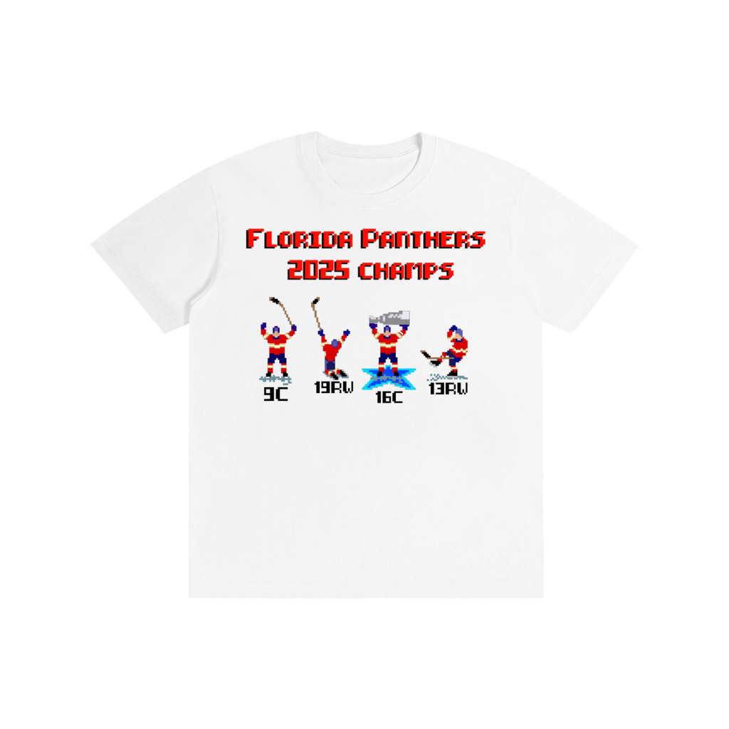 Florida Panthers — 2025 Champs (8-Bit Edition) 🐆🎮🏆🏆