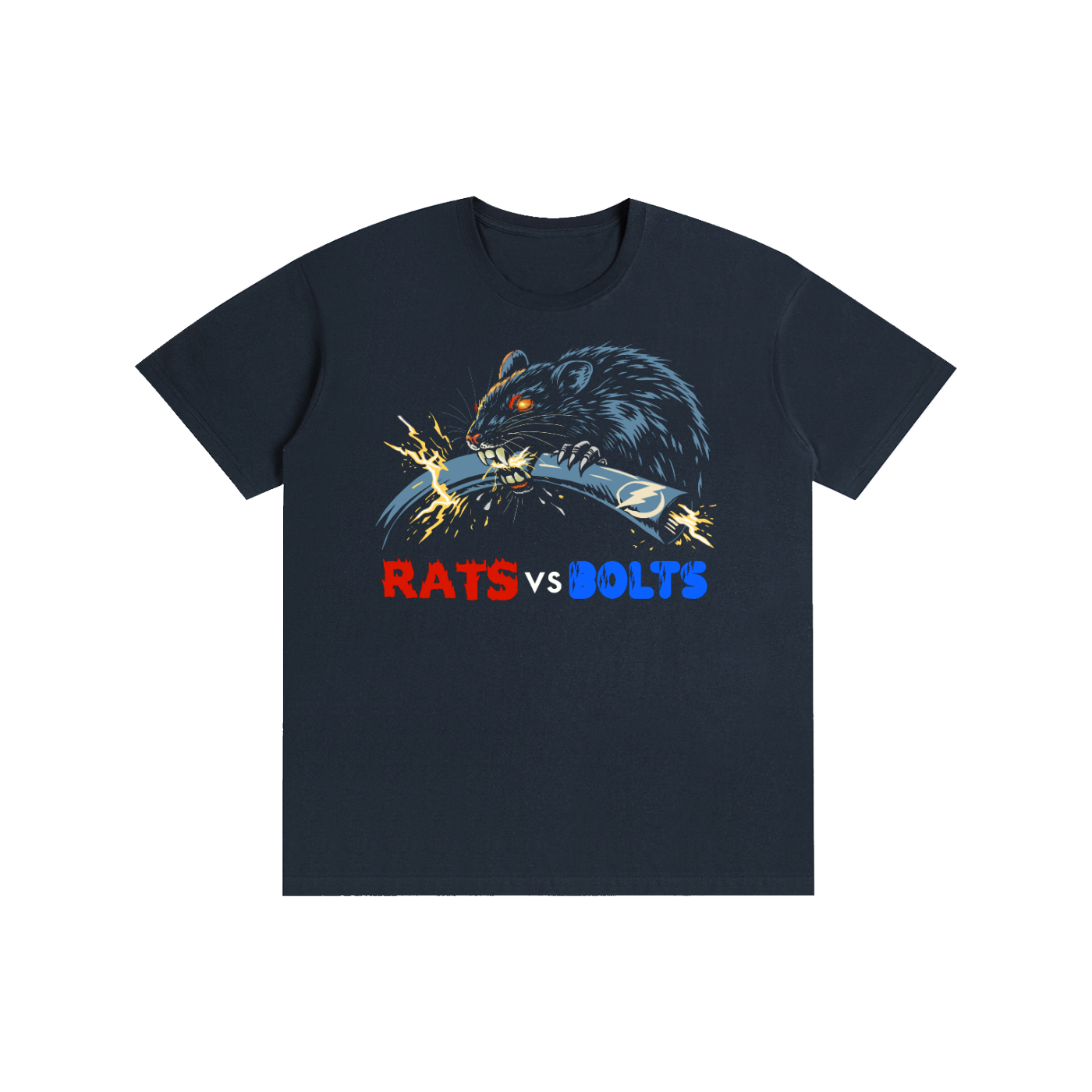 Rats vs Bolts — Power Cut Tee 🐀 🏒 ⚡️