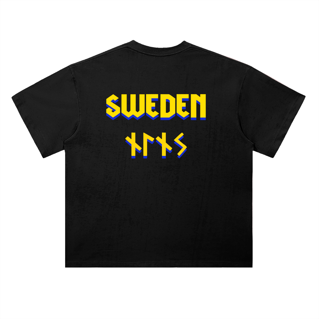 Gus the Viking Olympics 2026 Drop Shoulder Cotton T-Shirt 🇸🇪 🏒 👑