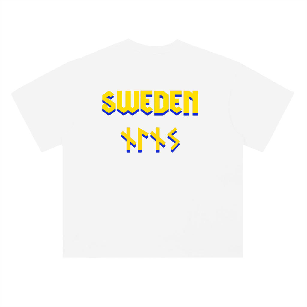 Gus the Viking Olympics 2026 Drop Shoulder Cotton T-Shirt 🇸🇪 🏒 👑