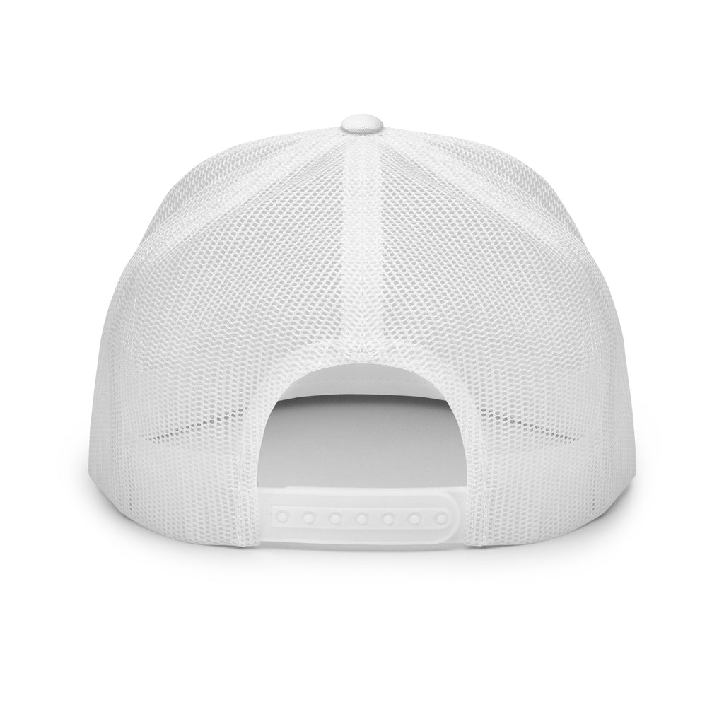 USA GOLDx2 trucker cap in White back view