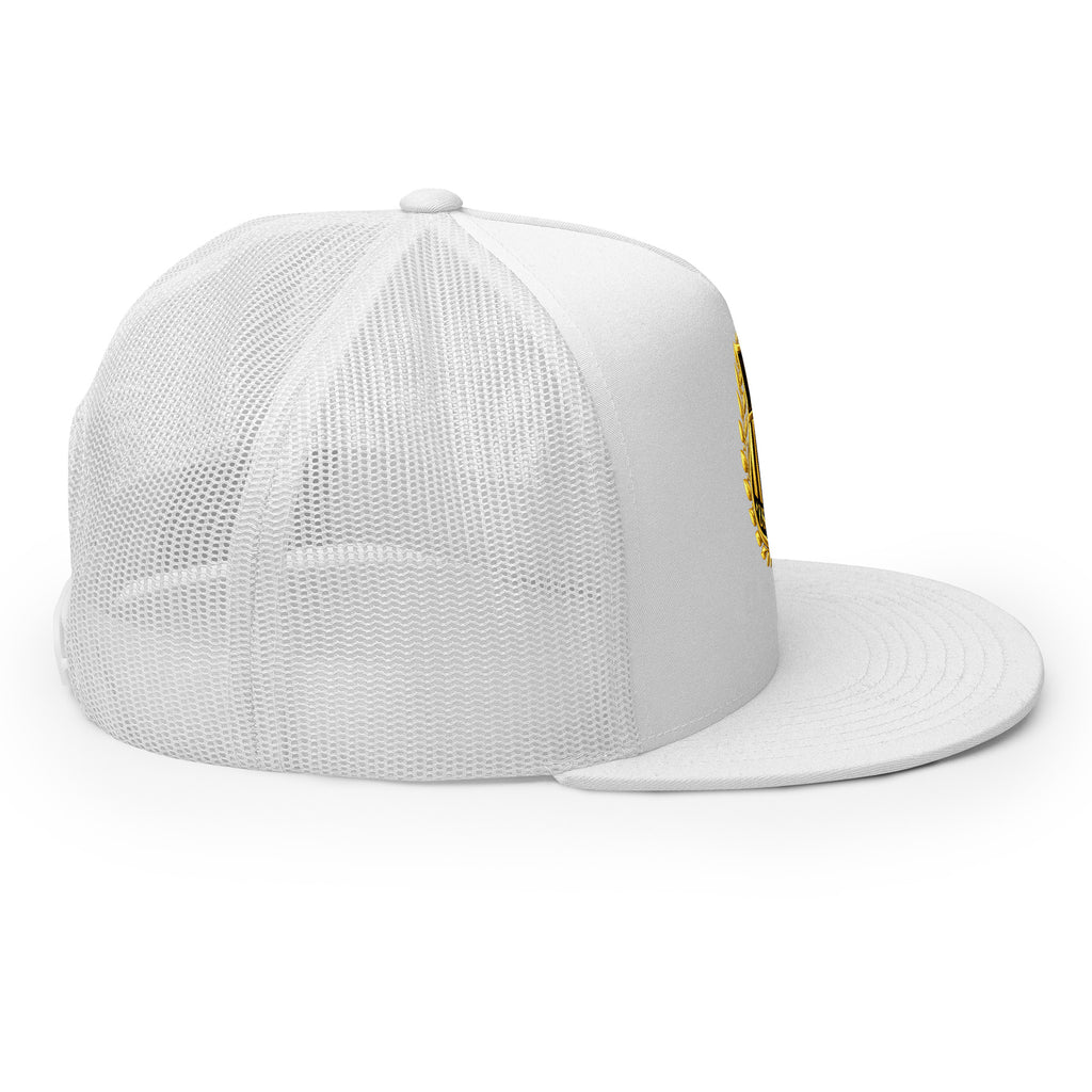USA GOLDx2 trucker cap in White right view