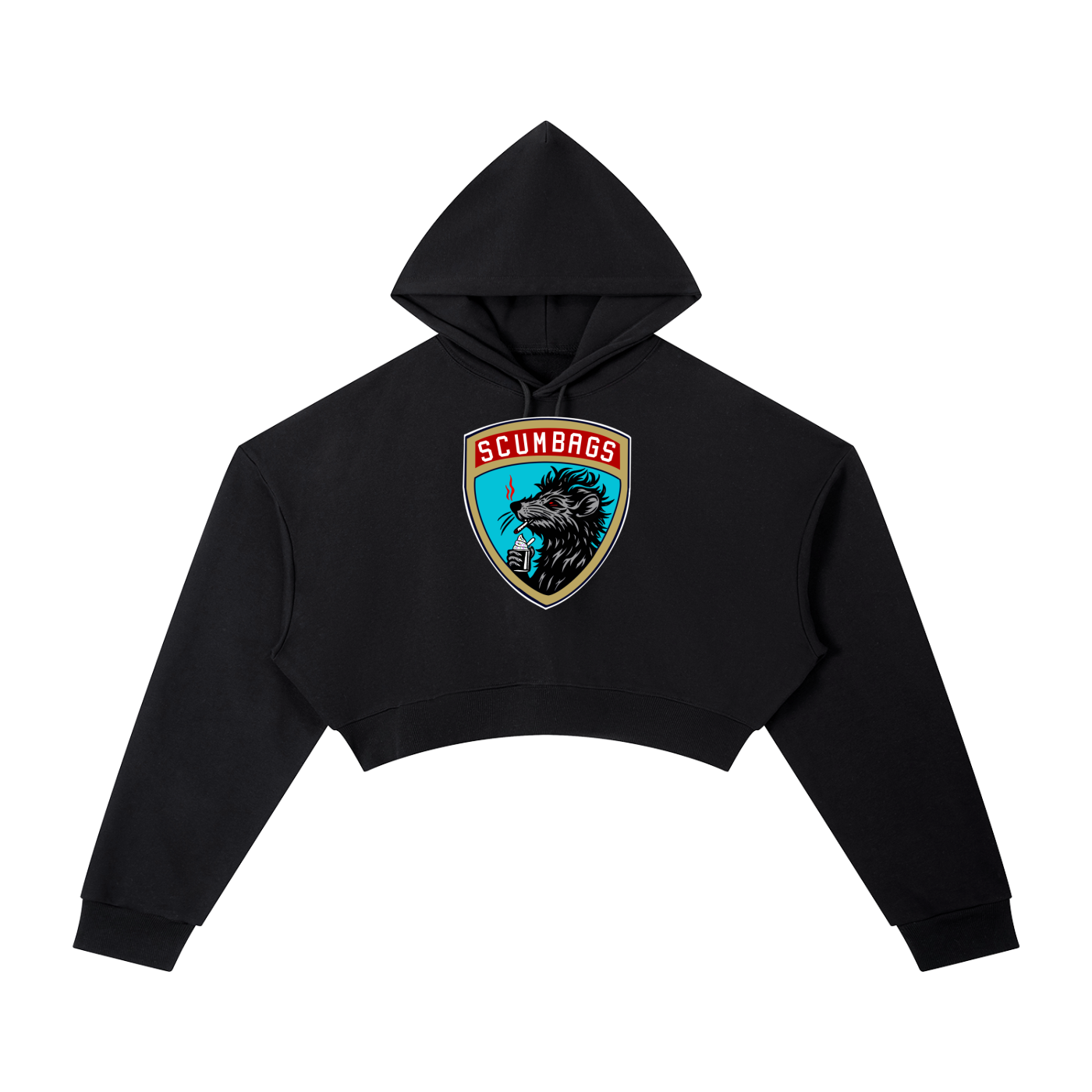 SoFlo Scumbags Cropped Hoodie 🐀 🏒