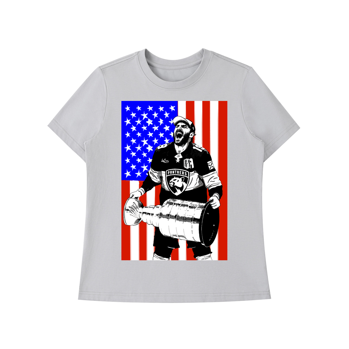 Chucky USA Cup Olympic Ready Standard Women Shoulder T-Shirt 🇺🇸 🏆