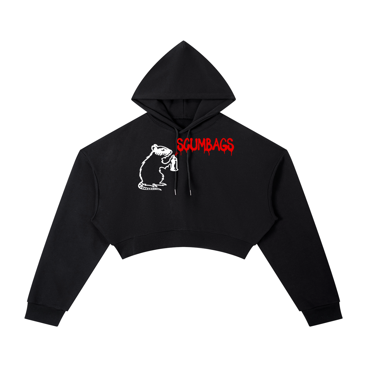 SO FLO Scumbags Essential Women’s Cropped Hoodie 🐀 🏒
