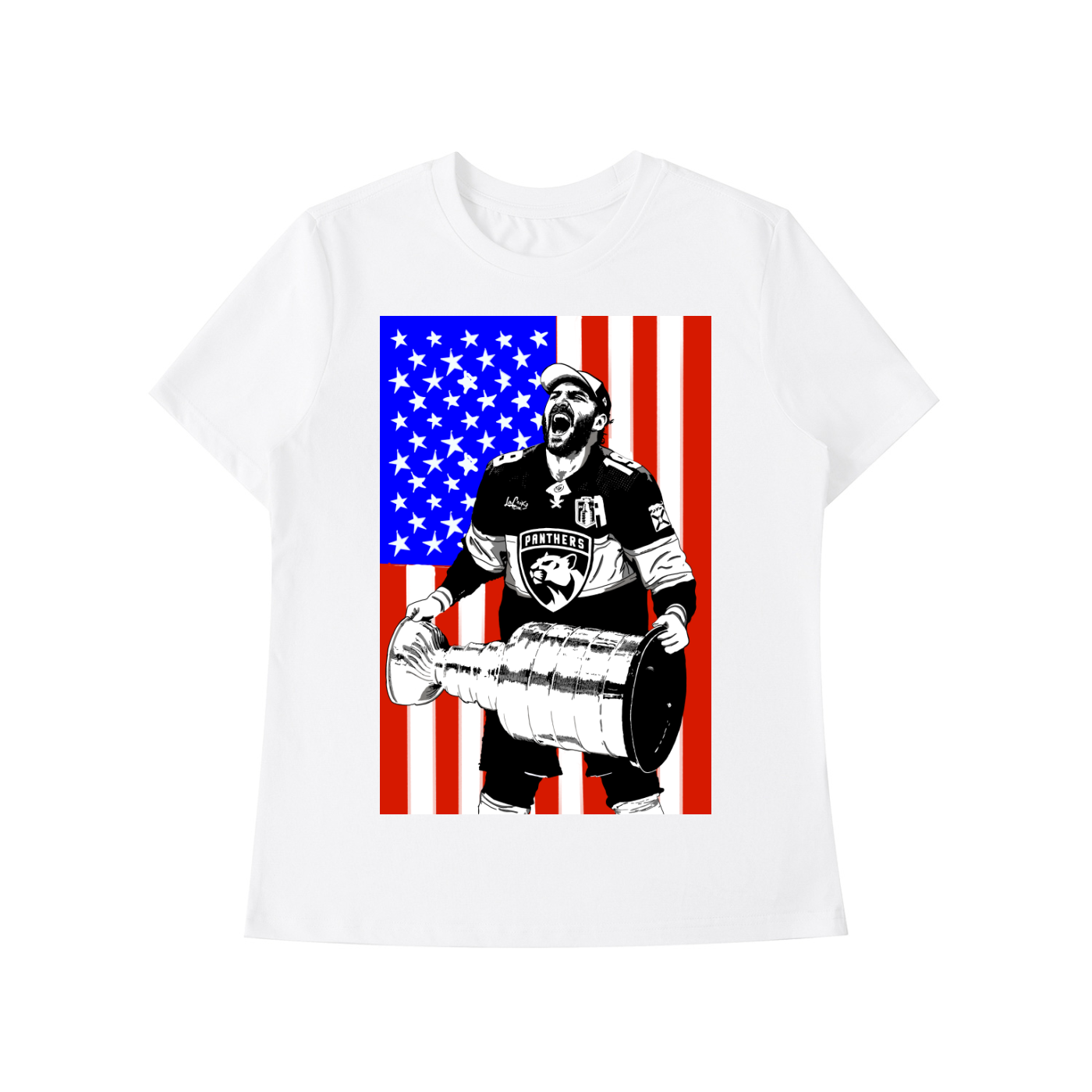 Chucky USA Cup Olympic Ready Standard Women Shoulder T-Shirt 🇺🇸 🏆