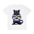 Gold Medal Rat – USA Hockey Mascot Tee t-shirt in Lucent White