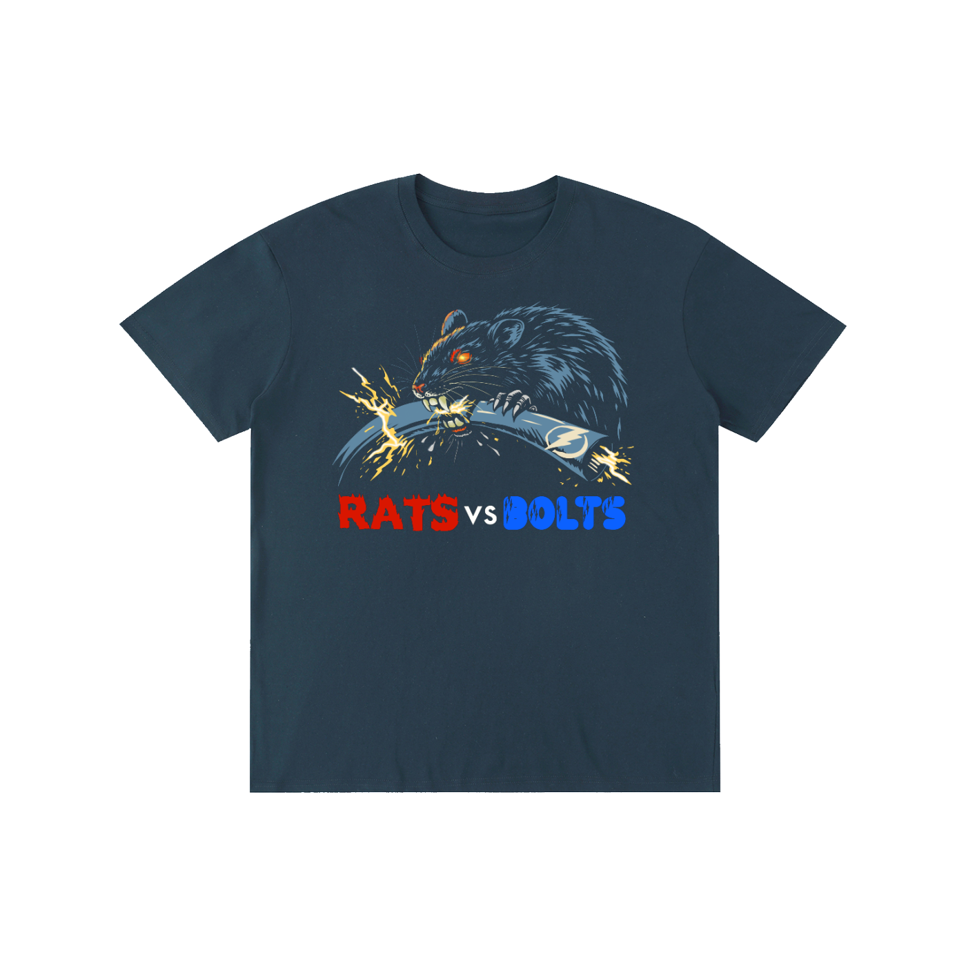 Rats vs Bolts — Power Cut Tee 🐀 🏒 ⚡️
