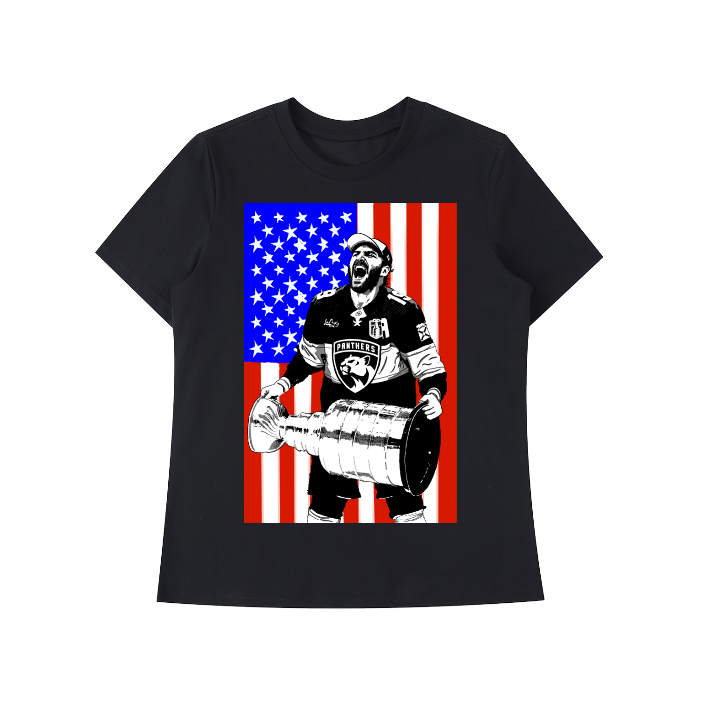 Chucky USA Cup Olympic Ready Standard Women Shoulder T-Shirt 🇺🇸 🏆