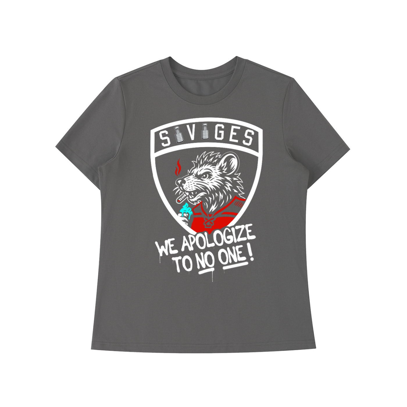 SAVAGES Standard Women’s Shoulder T-Shirt 🐀 🏒