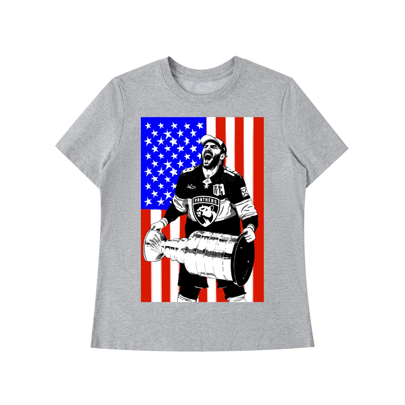 Chucky USA Cup Olympic Ready Standard Women Shoulder T-Shirt 🇺🇸 🏆