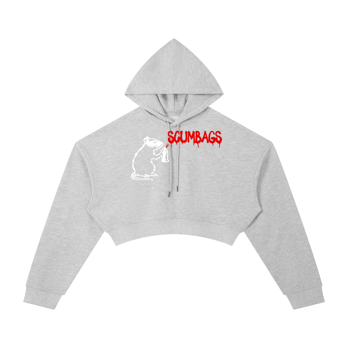 SO FLO Scumbags Essential Women’s Cropped Hoodie 🐀 🏒