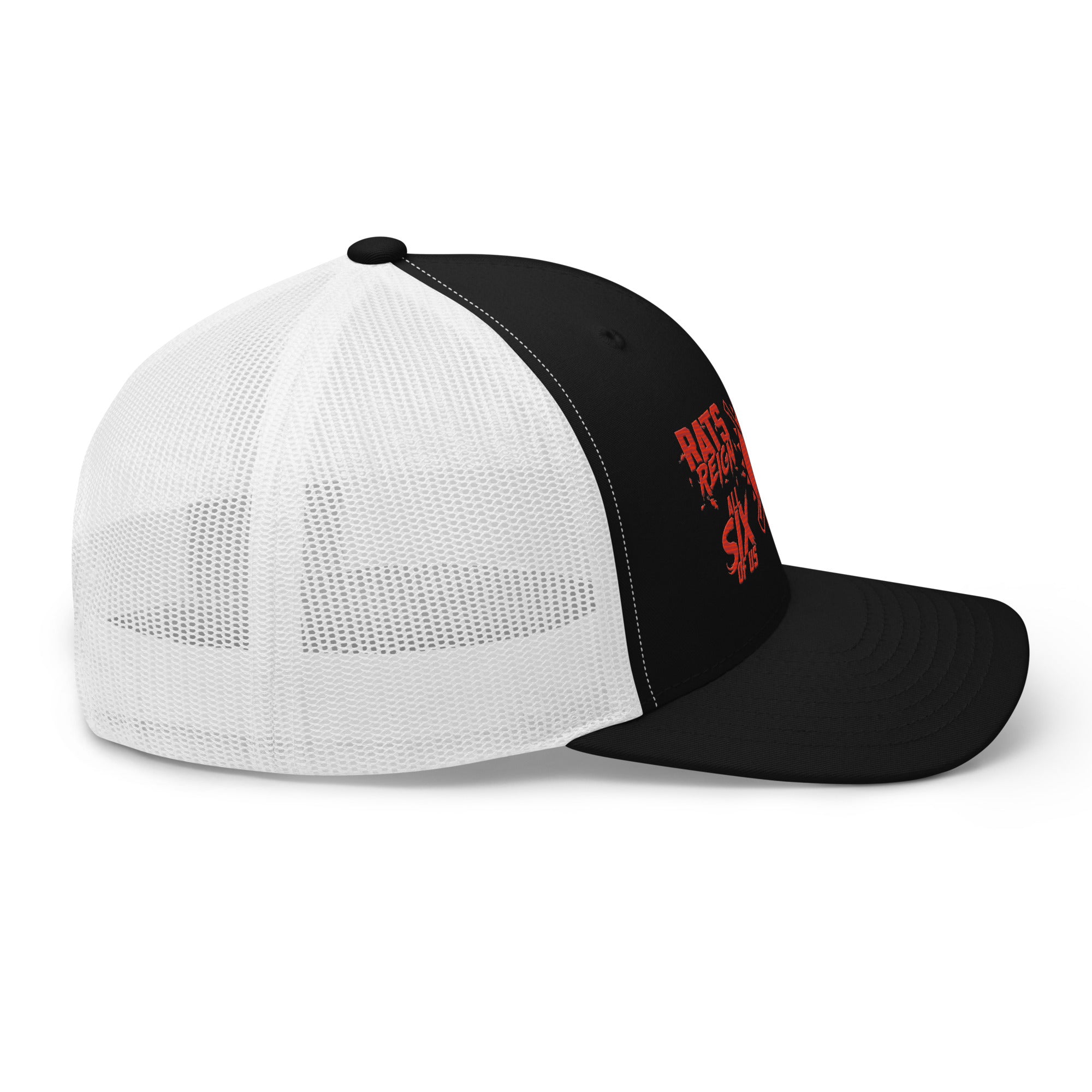 Trucker Cap Rally Towel 2025 in Black/White right view