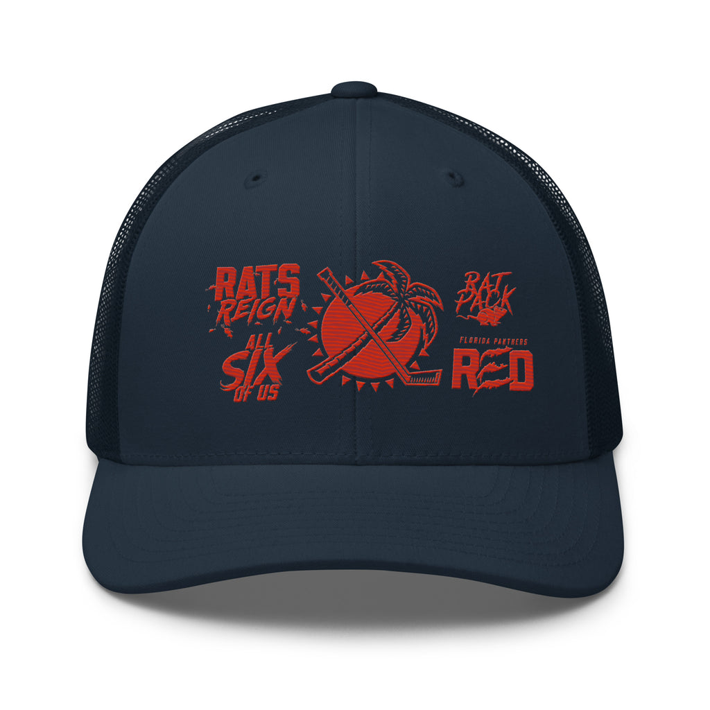 Trucker Cap Rally Towel 2025 in Navy front view