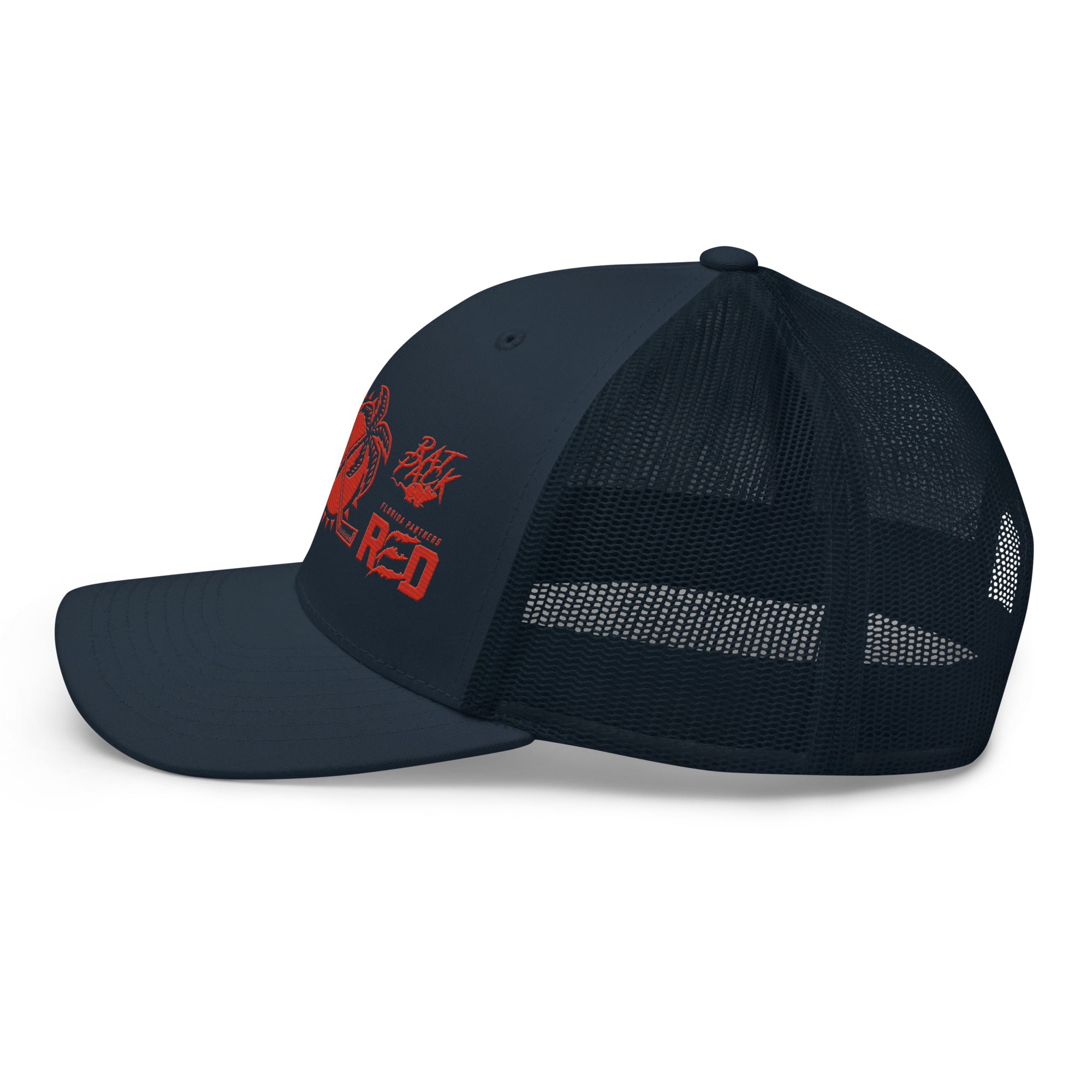 Trucker Cap Rally Towel 2025 in Navy left view
