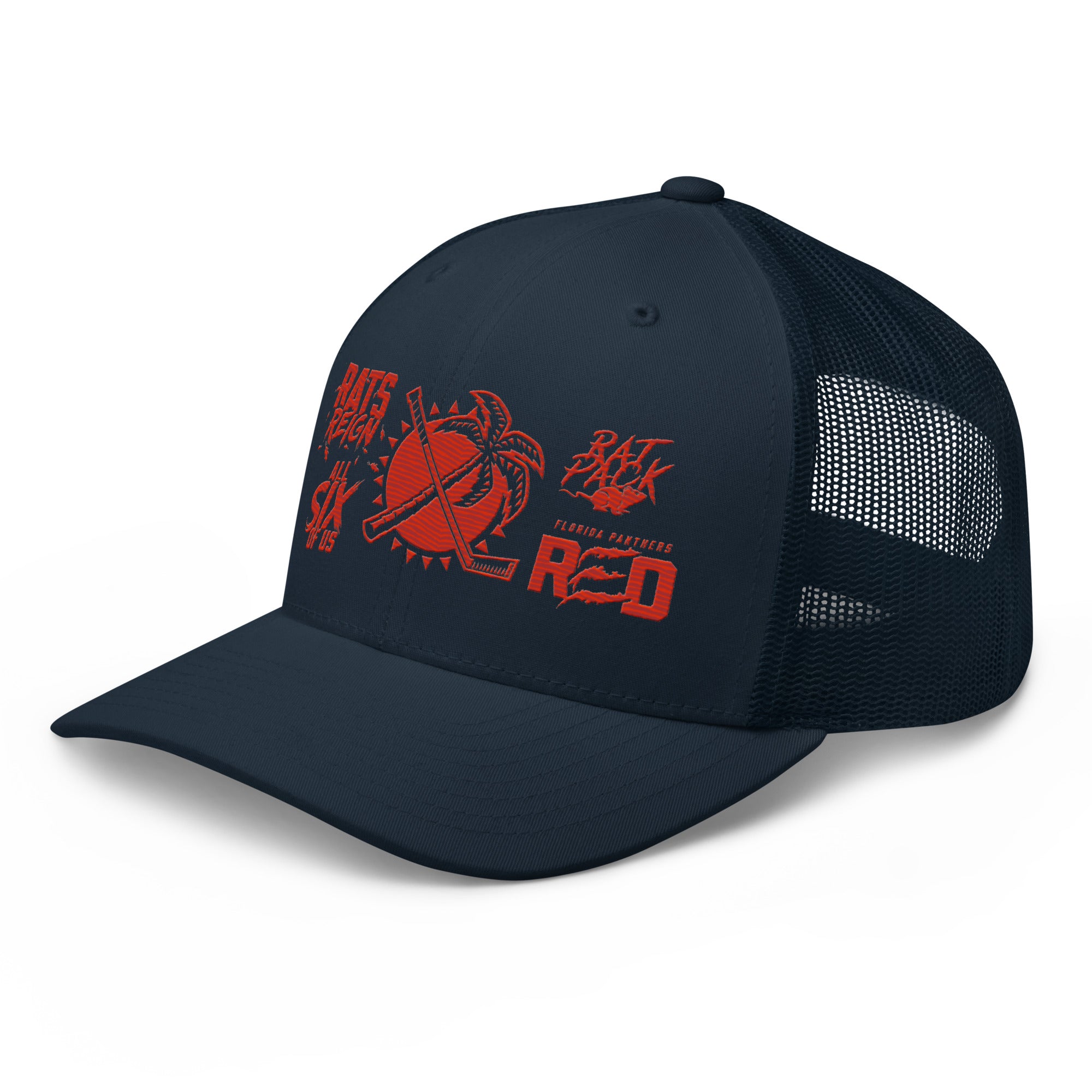 Trucker Cap Rally Towel 2025 in Navy front view