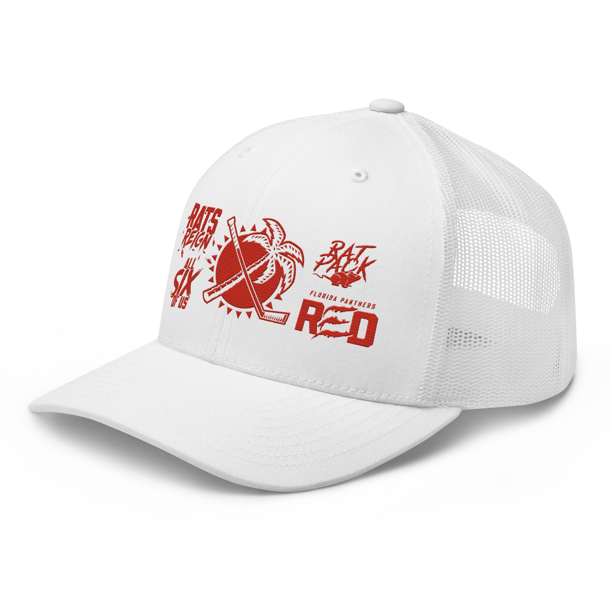 Trucker Cap Rally Towel 2025 in White front view