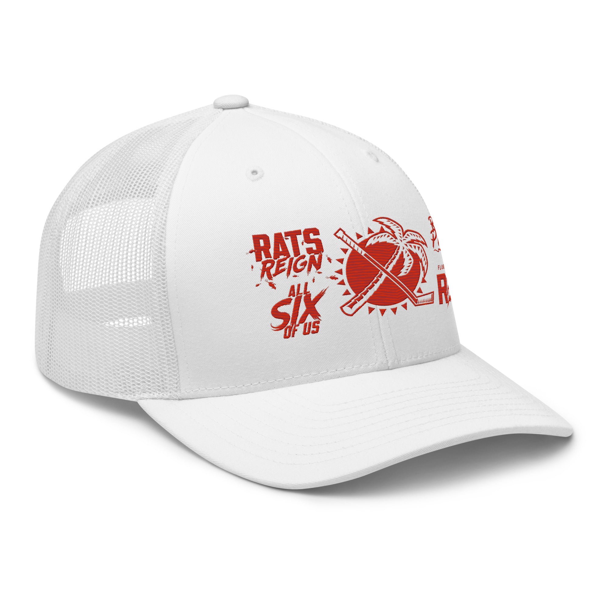 Trucker Cap Rally Towel 2025 in White front view
